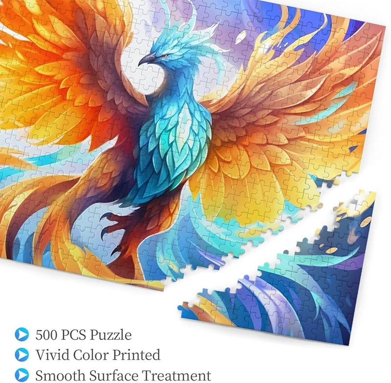 Yellow Gradient Phoenix 500 Piece Jigsaw Puzzle For Adults Home Decor 20 4 X 15 Inches - Image 2